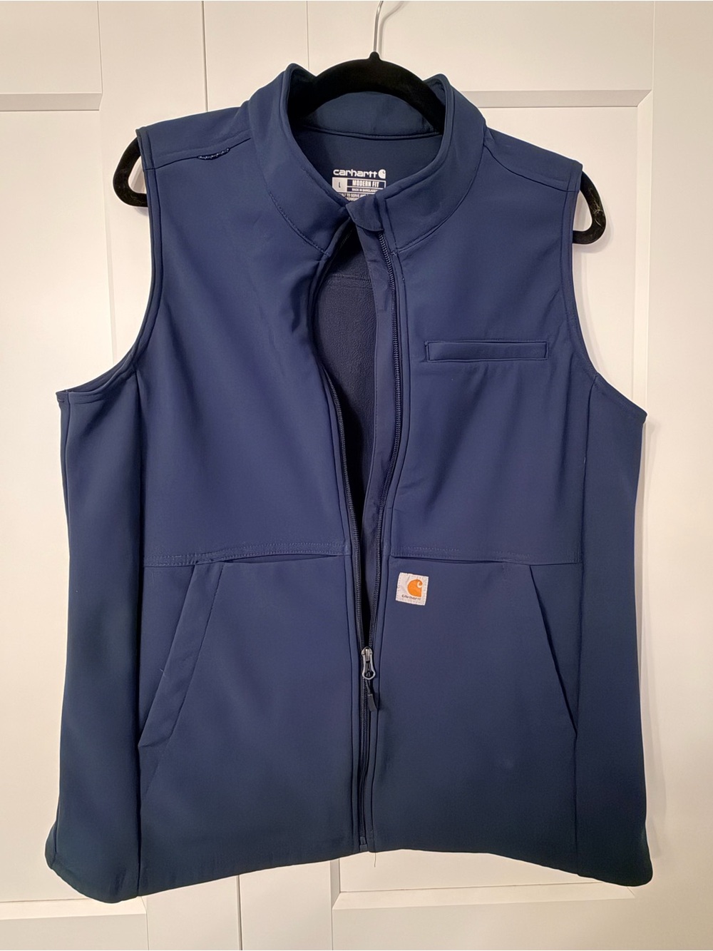 Carhartt women’s Navy Softshell scrub vest